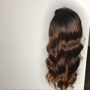 Chocolate brown lace front wig